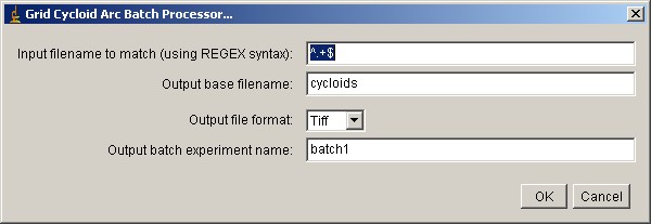 [cycloid arc batch dialog]
